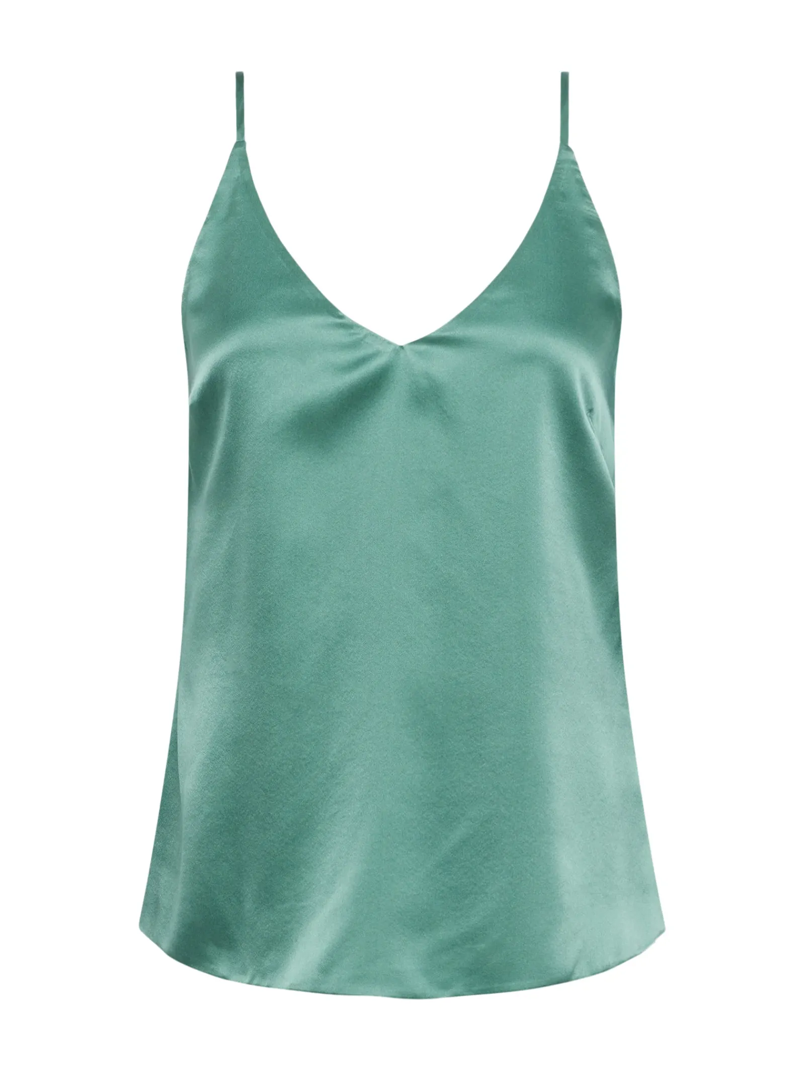 L'AGENCE Resort Collection|Silks|Gabriella Camisole Tank Green Jasper