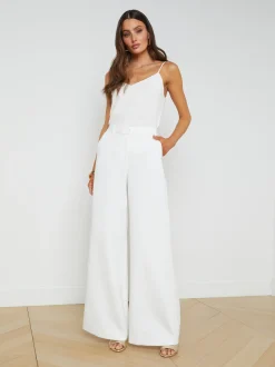 L'AGENCE Nouveau Whites|Sets|Gavin Wide-Leg Pant White