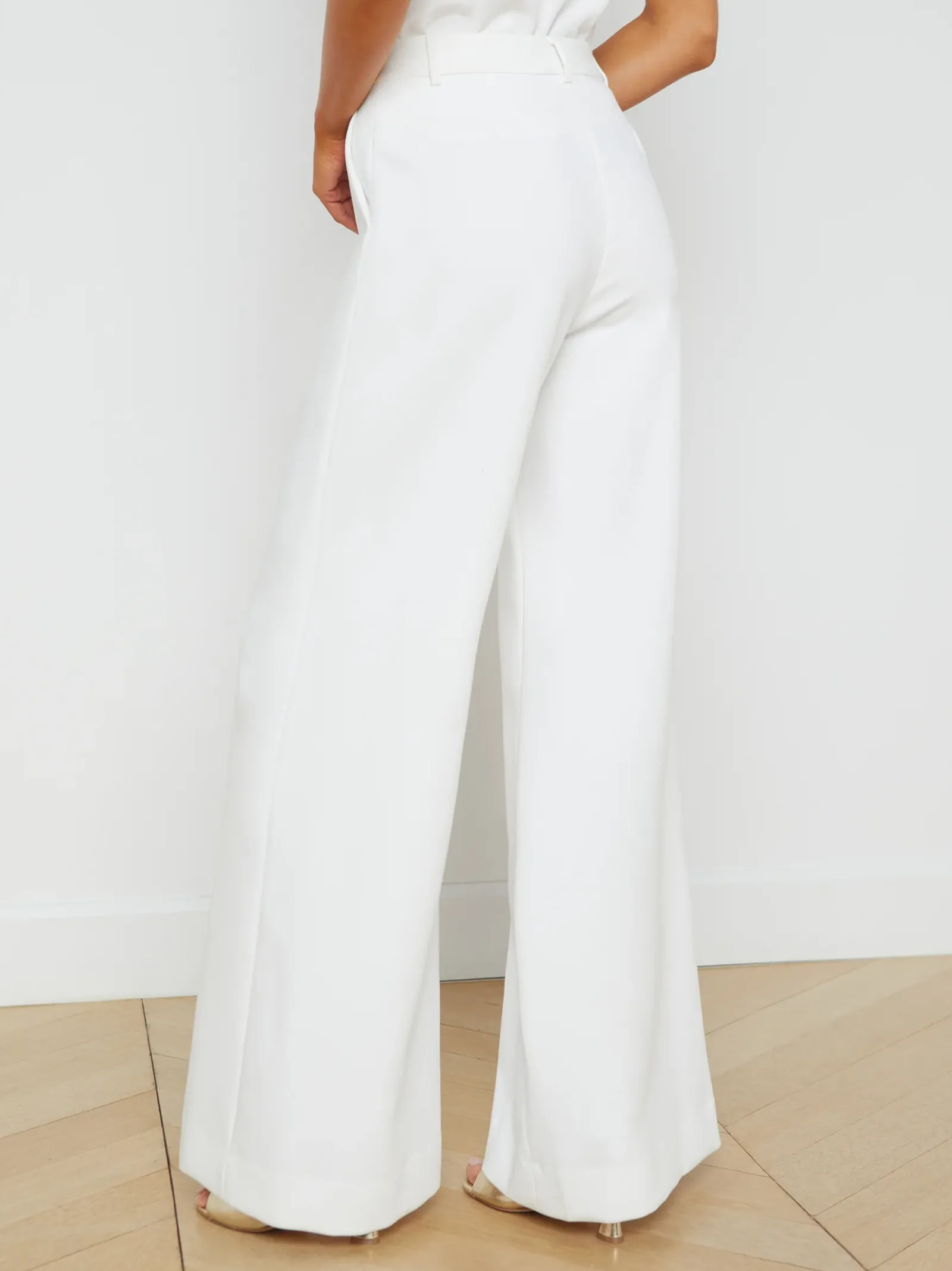 L'AGENCE Nouveau Whites|Sets|Gavin Wide-Leg Pant White
