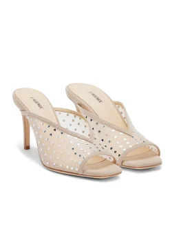 L'AGENCE Resort Collection|Heels & Pumps|Germain Open Toe Mule Macaroon Suede