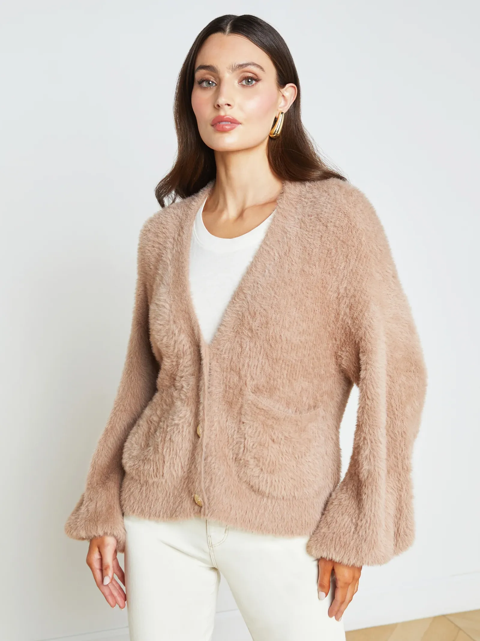 L'AGENCE Online Exclusives|Back in Stock|Harriet Cardigan Macaroon