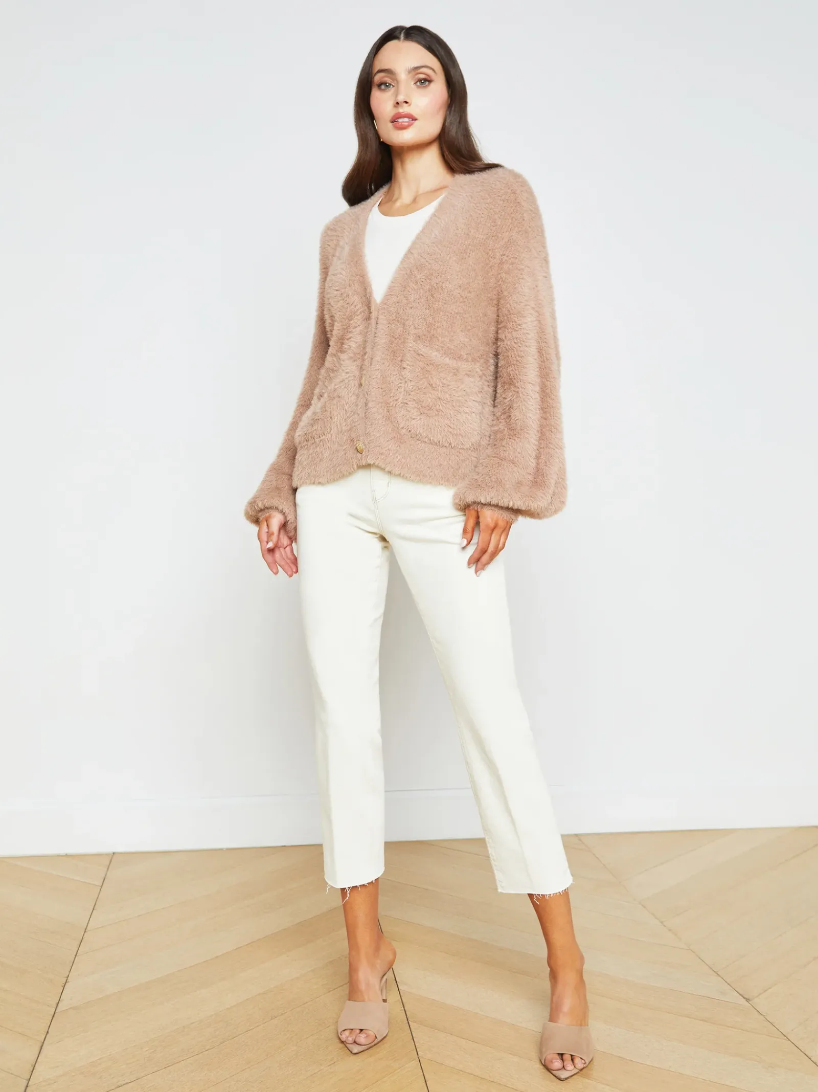 L'AGENCE Online Exclusives|Back in Stock|Harriet Cardigan Macaroon