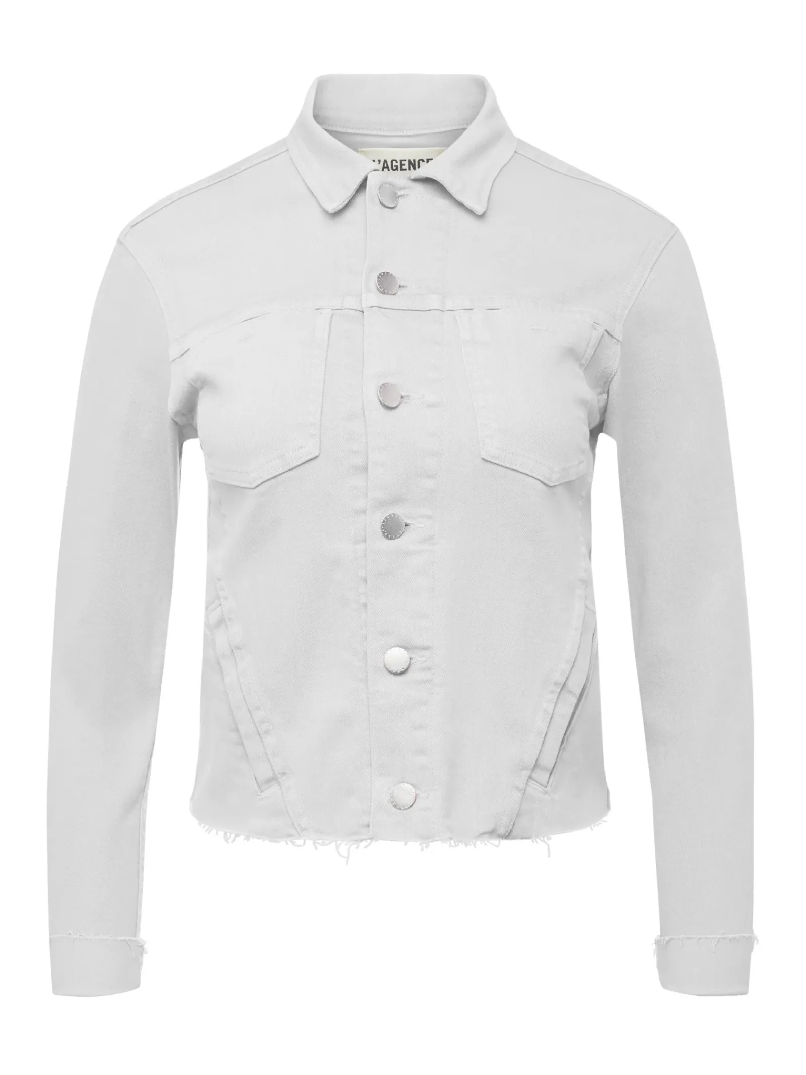 L'AGENCE Nouveau Whites|Denim Jackets|Janelle Denim Jacket Blanc