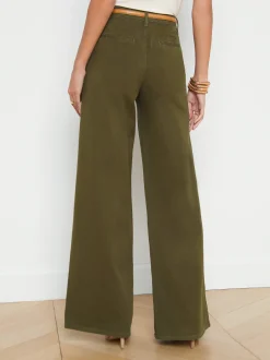 L'AGENCE Spring Collection|Pants, Shorts & Skirts|Jayce Ultra Wide-Leg Pant British Khaki
