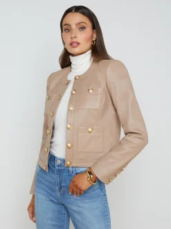 L'AGENCE Resort Collection|Maternity|Jayde Jacket Dark Cappuccino