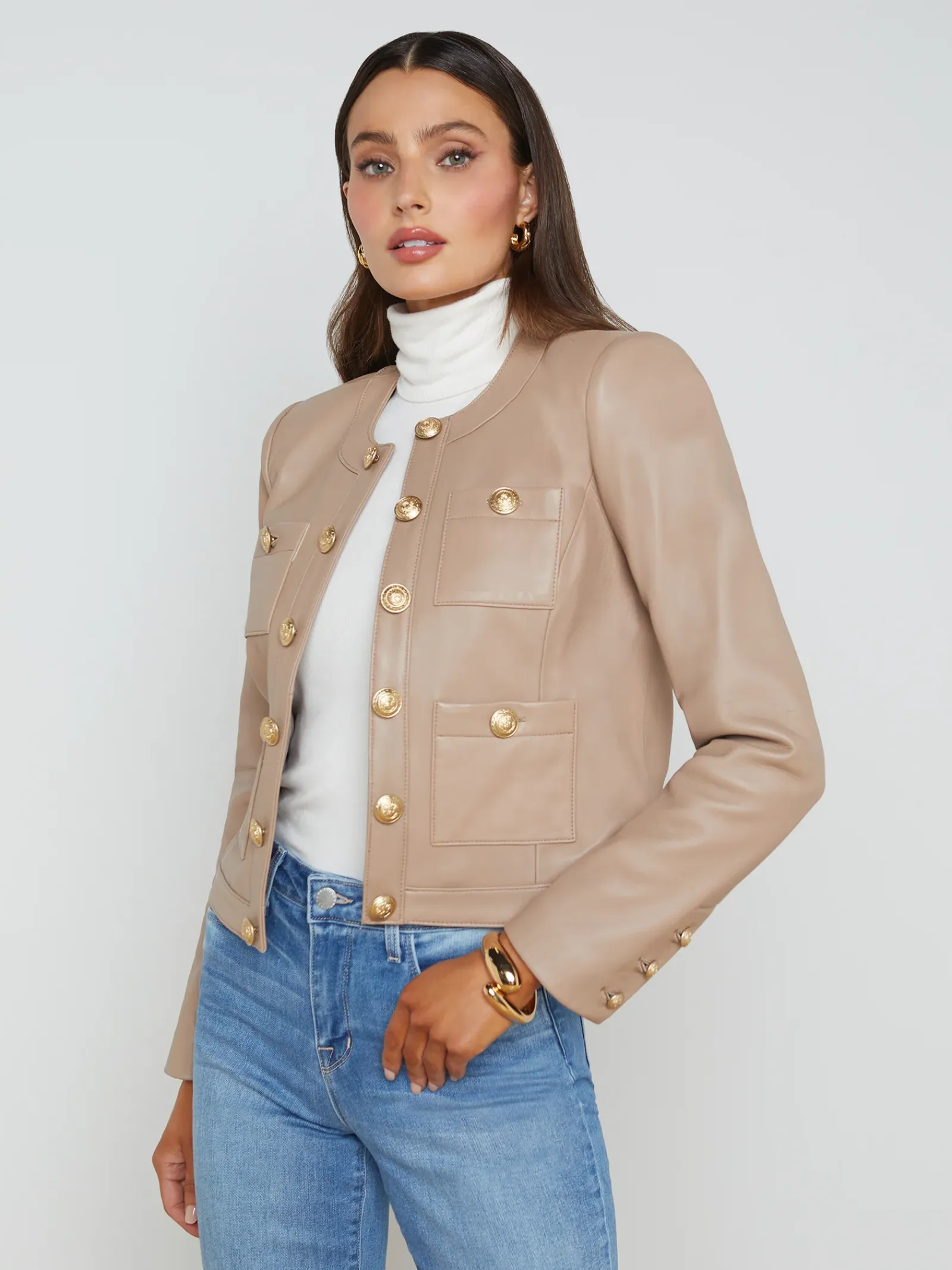 L'AGENCE Resort Collection|Maternity|Jayde Jacket Dark Cappuccino