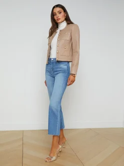 L'AGENCE Resort Collection|Maternity|Jayde Jacket Dark Cappuccino