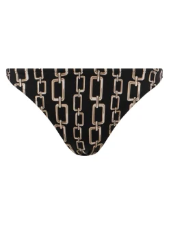 L'AGENCE Spring Collection|Swimwear|Jean Bikini Bottom Black/Gold Chain