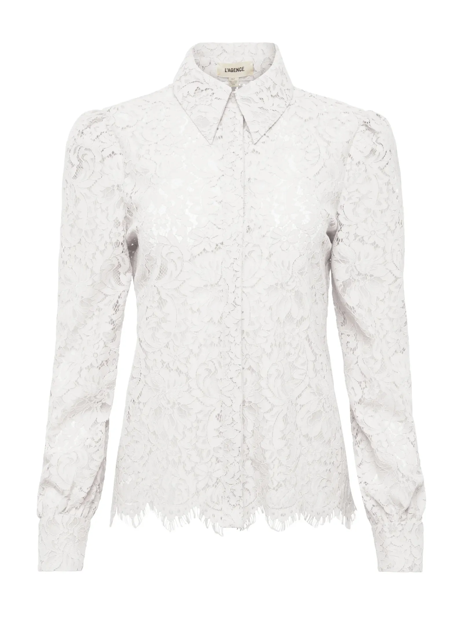 L'AGENCE Nouveau Whites|Best Sellers|Jenica Lace Blouse Ivory