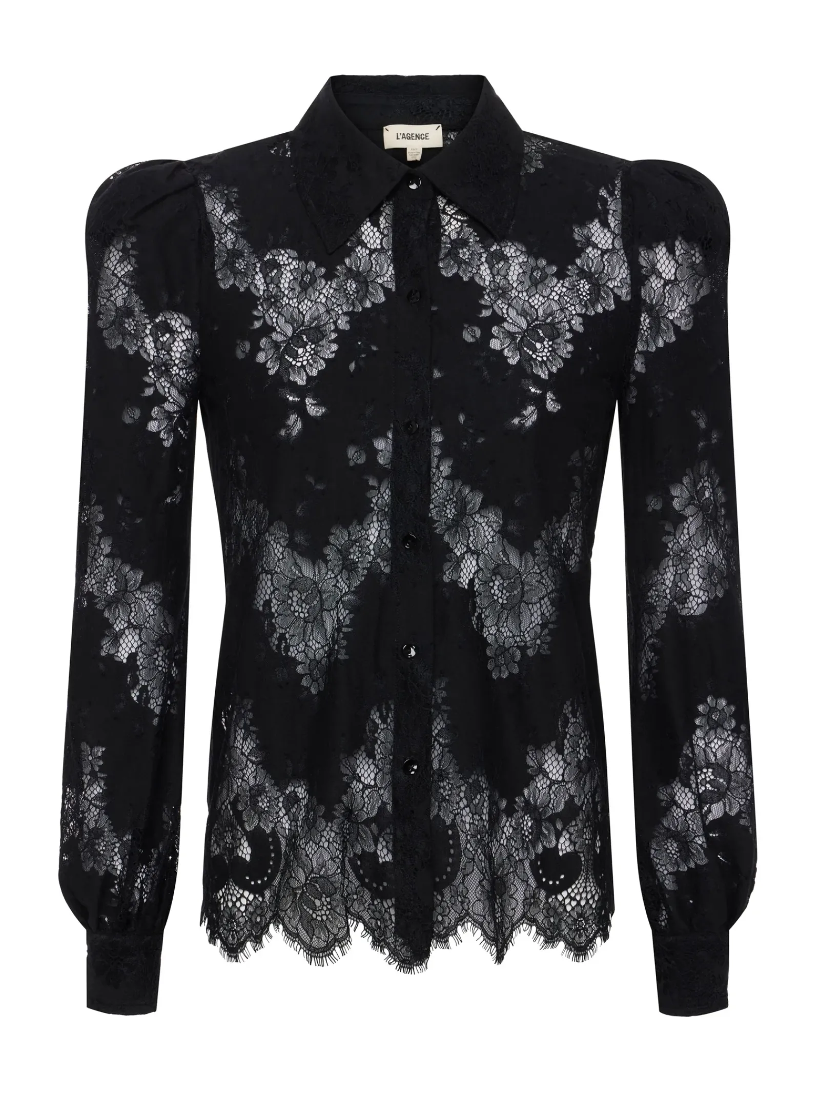 L'AGENCE All Things Black|Spring Collection|Jenica Lace Blouse Black