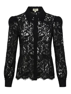 L'AGENCE All Things Black|Essentials|Jenica Lace Blouse Black Lace
