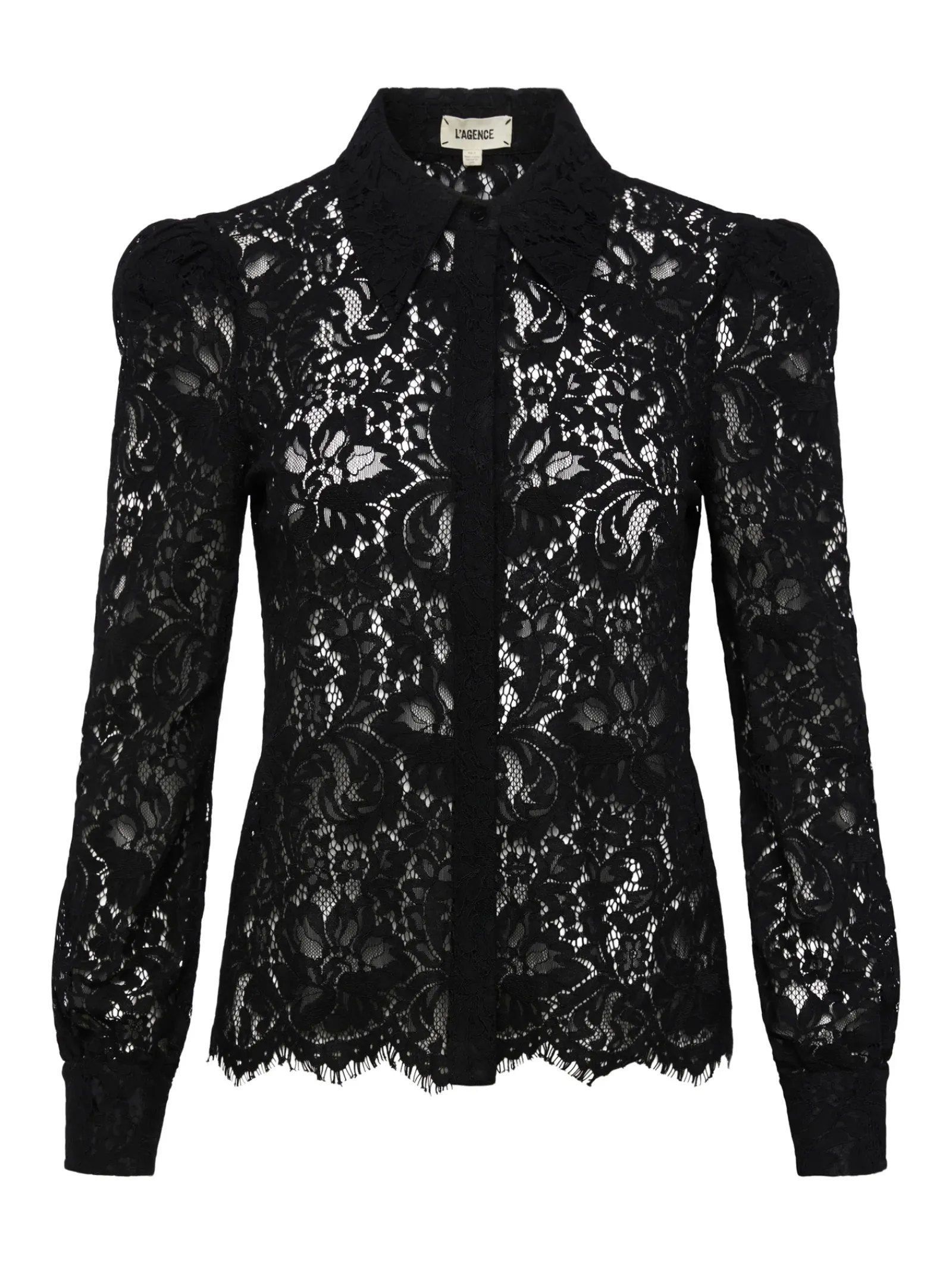 L'AGENCE All Things Black|Essentials|Jenica Lace Blouse Black Lace