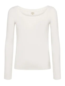 L'AGENCE Resort Collection|Tees|Joanna Long Sleeve Tee Off White