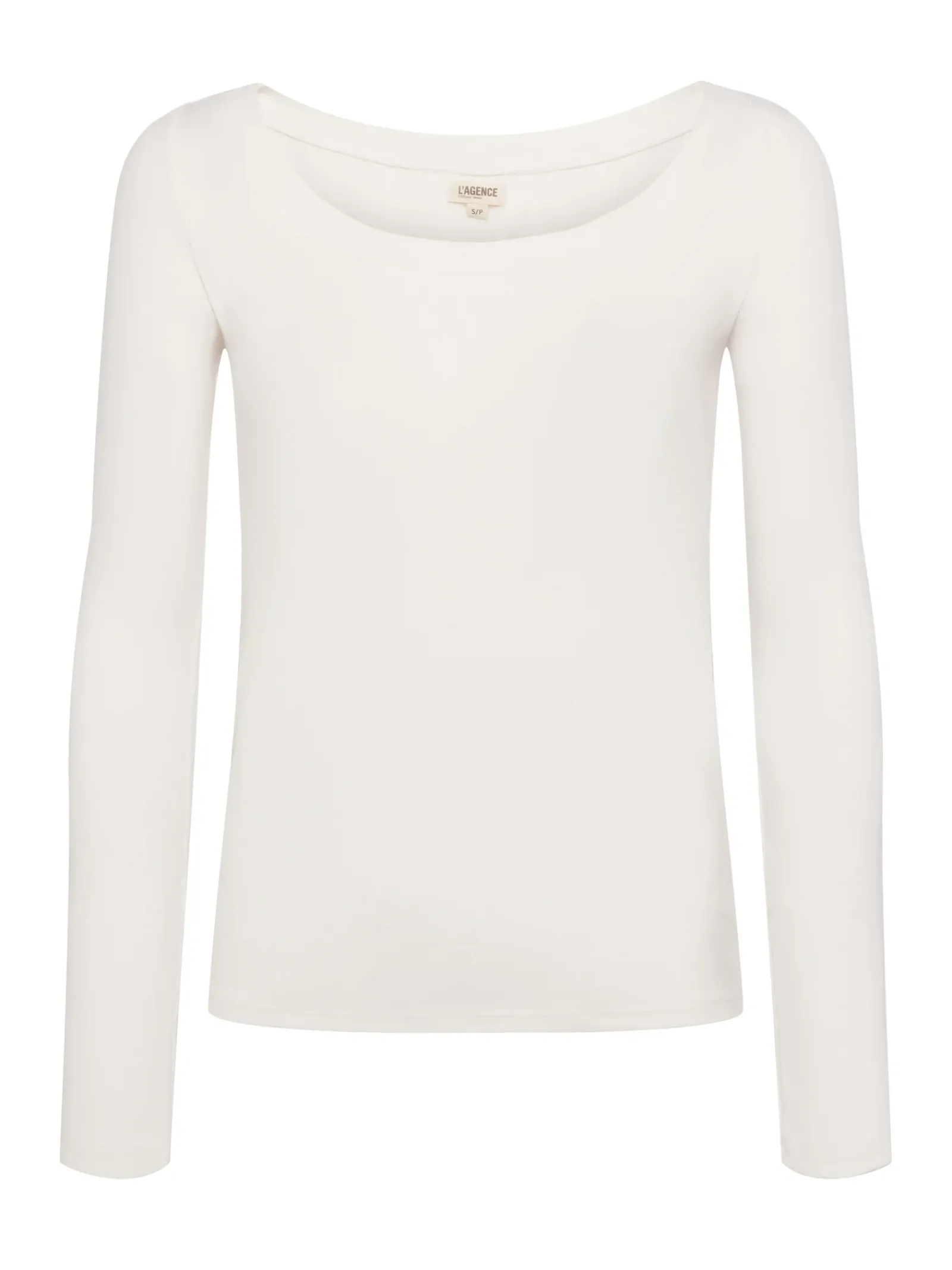 L'AGENCE Resort Collection|Tees|Joanna Long Sleeve Tee Off White
