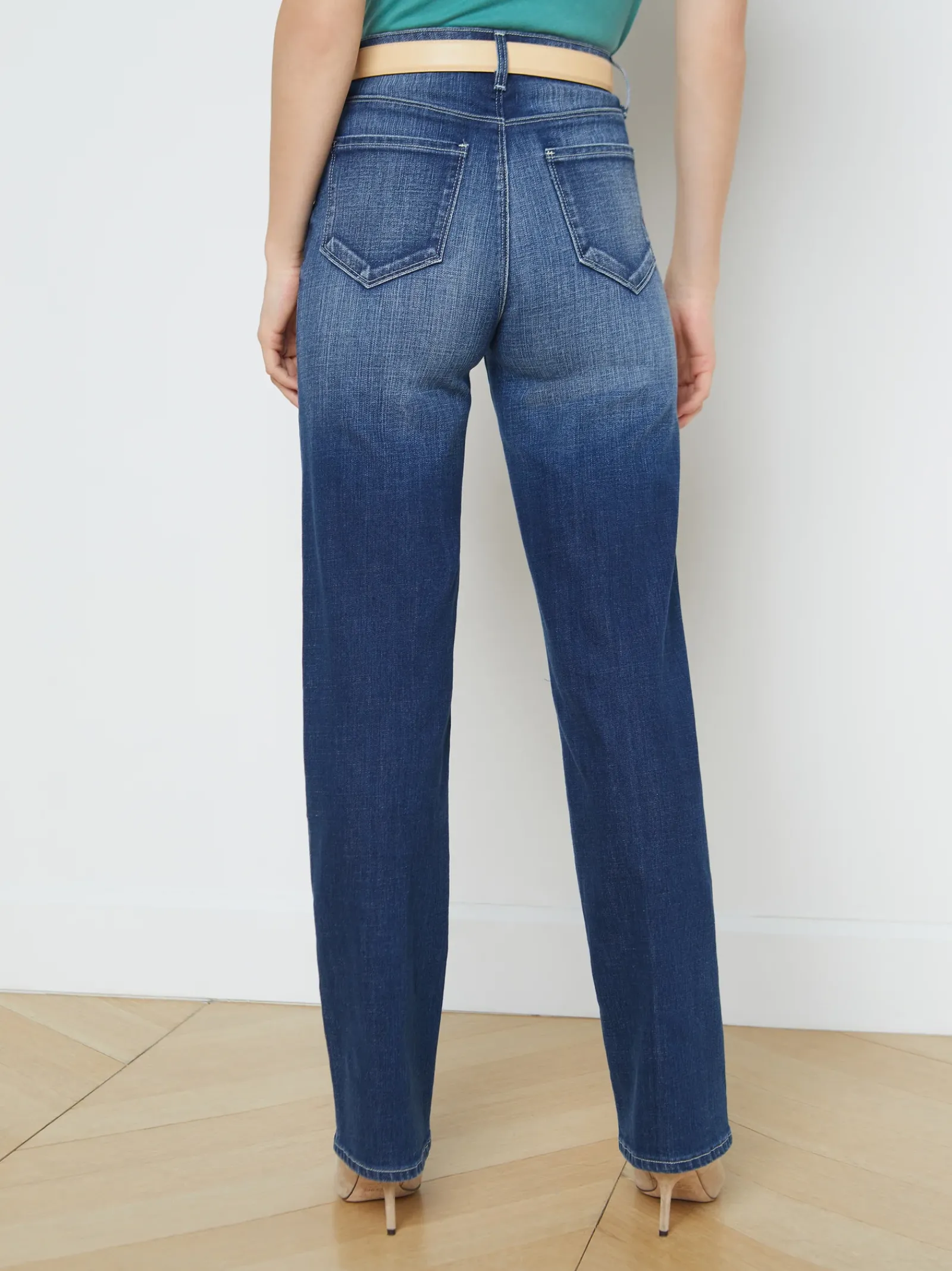 L'AGENCE Resort Collection|Straight|Jones Ultra High-Rise Stovepipe Jean Castaic