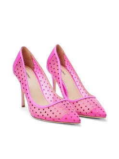 L'AGENCE Resort Collection|Heels & Pumps|Julie Pump Hot Pink Satin