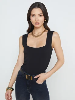 L'AGENCE Back in Stock|Blouses & Tops|Kaeli Top Black