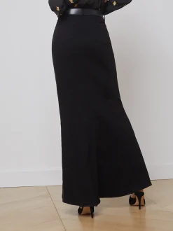 L'AGENCE Maternity|Pants, Shorts & Skirts|Kailani Denim Skirt Saturated Black