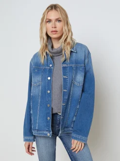L'AGENCE Resort Collection|Denim Jackets|Karina Oversized Denim Jacket Hayward