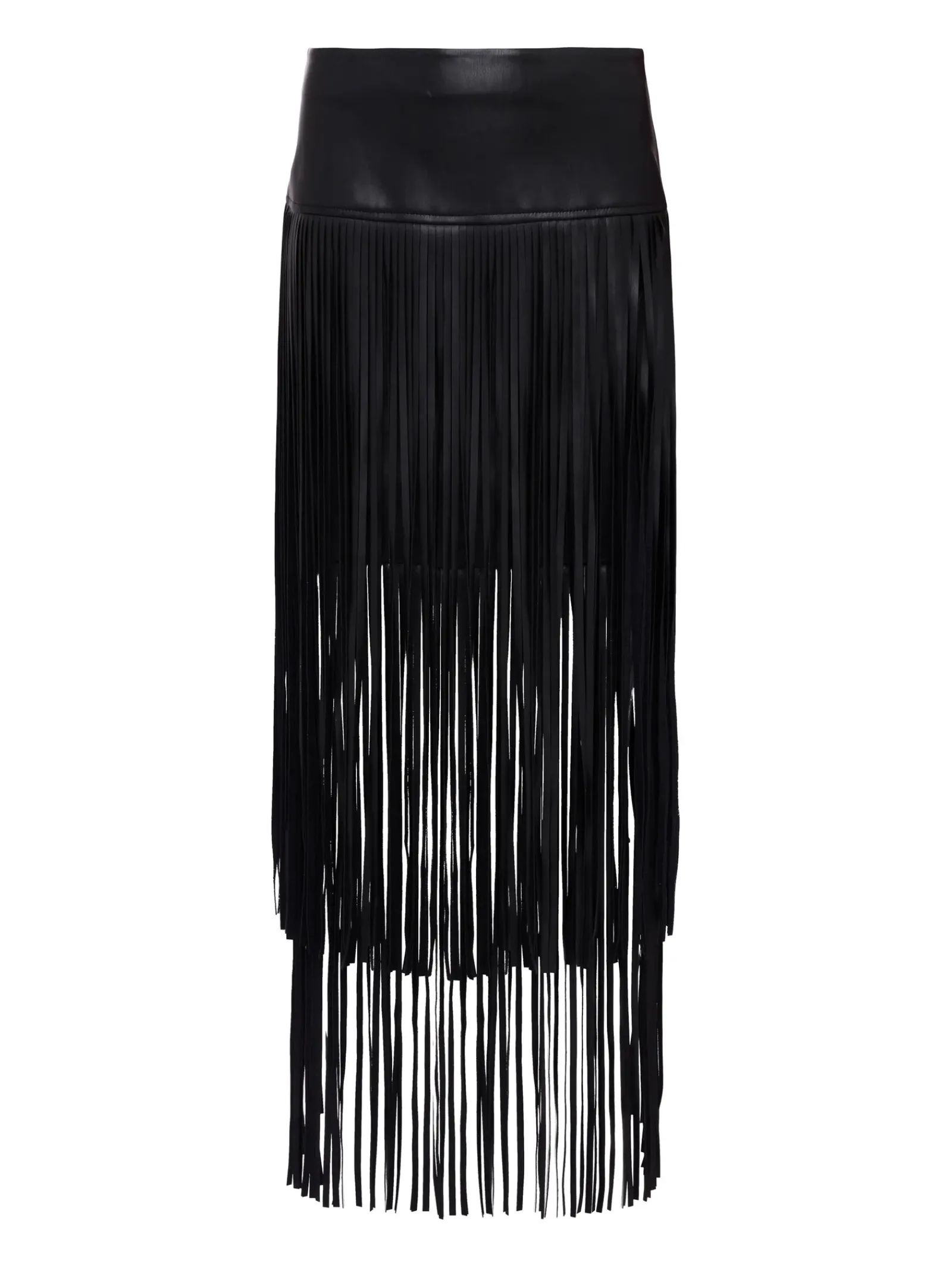 L'AGENCE Resort Collection|All Things Black|Karolina Fringe Skirt Black
