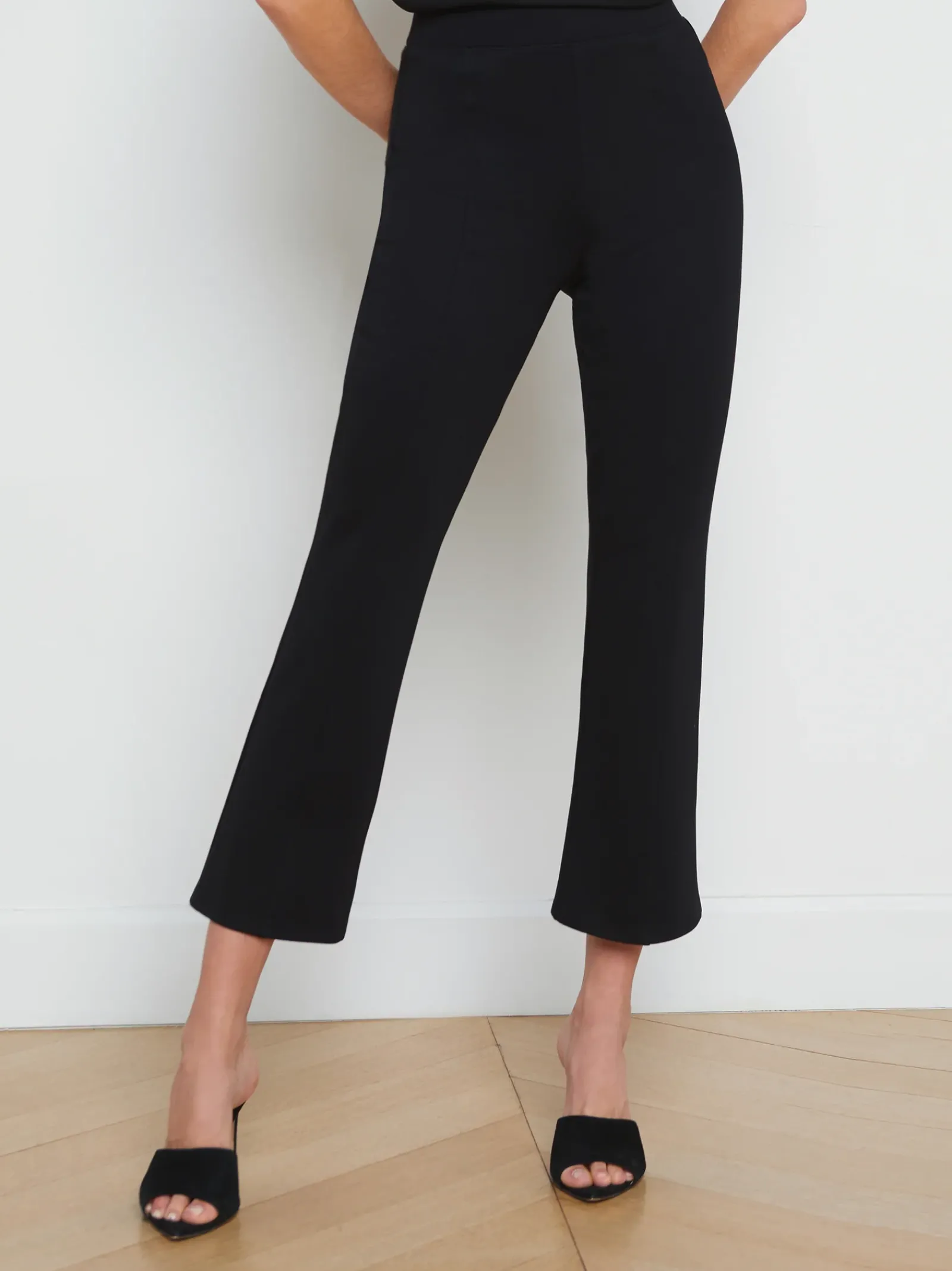 L'AGENCE All Things Black|Sets|Kayden Pull-On Kick Flare Pant Black