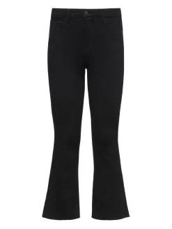 L'AGENCE All Things Black|Petite|Kendra Cropped Flare Jean Black