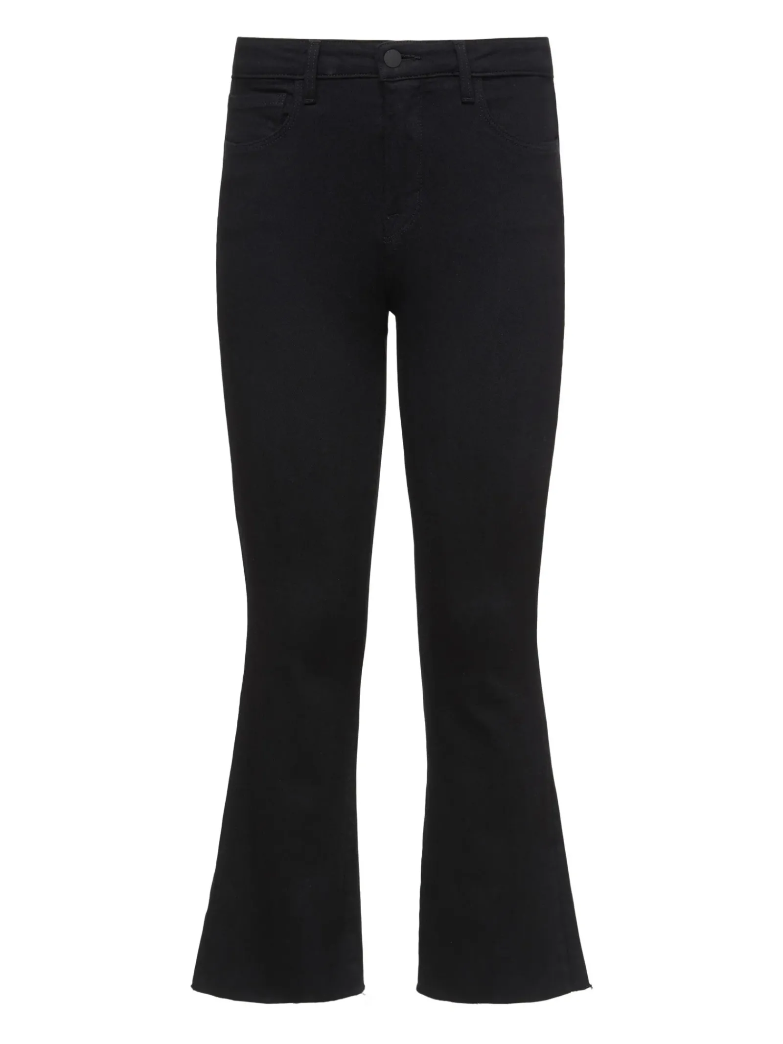 L'AGENCE All Things Black|Petite|Kendra Cropped Flare Jean Black