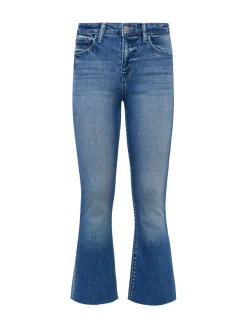 L'AGENCE Back in Stock|Petite|Kendra Cropped Flare Jean Laguna