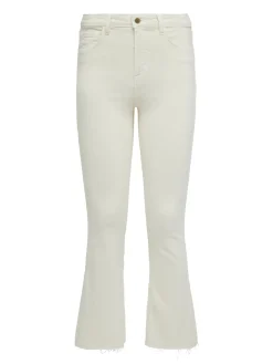 L'AGENCE Nouveau Whites|Petite|Kendra Cropped Flare Jean Vintage White