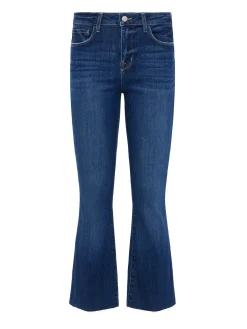 L'AGENCE Petite|Kendra Cropped Flare Jean Laredo