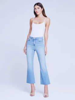 L'AGENCE Petite|Flare & Bootcut|Kendra Cropped Flare Jean Canyon