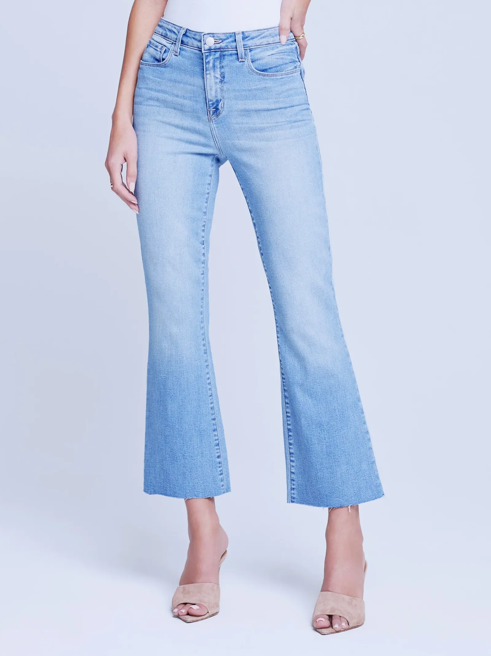 L'AGENCE Petite|Flare & Bootcut|Kendra Cropped Flare Jean Canyon