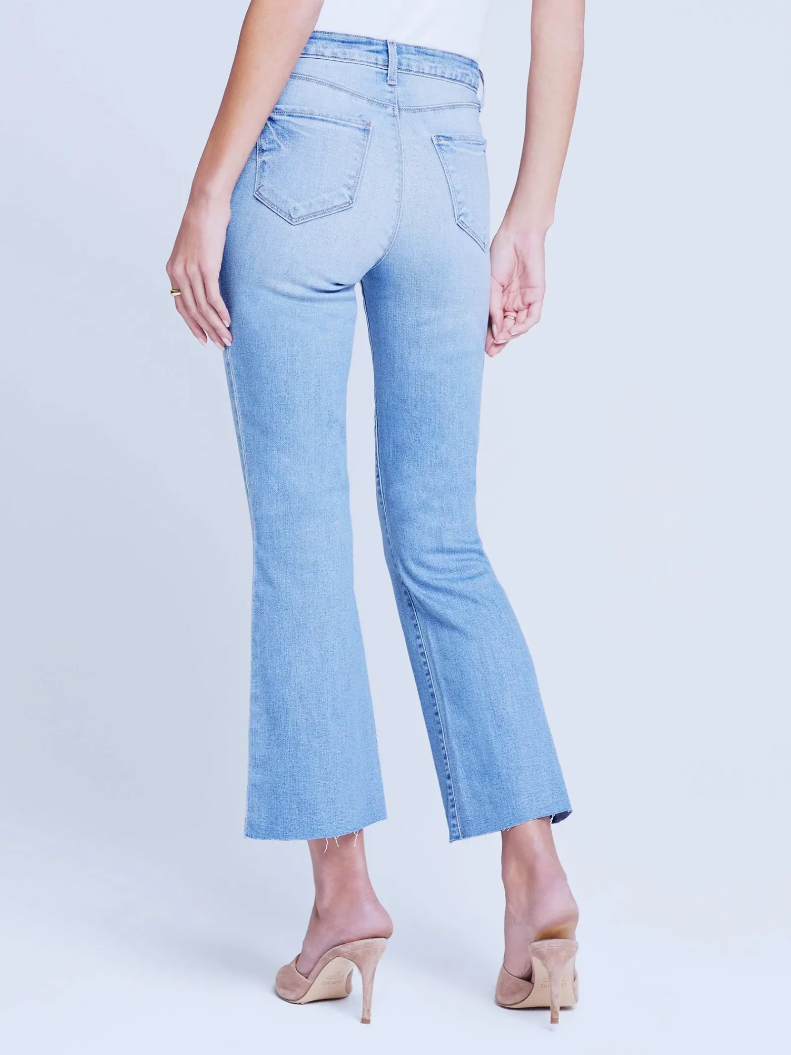 L'AGENCE Petite|Flare & Bootcut|Kendra Cropped Flare Jean Canyon