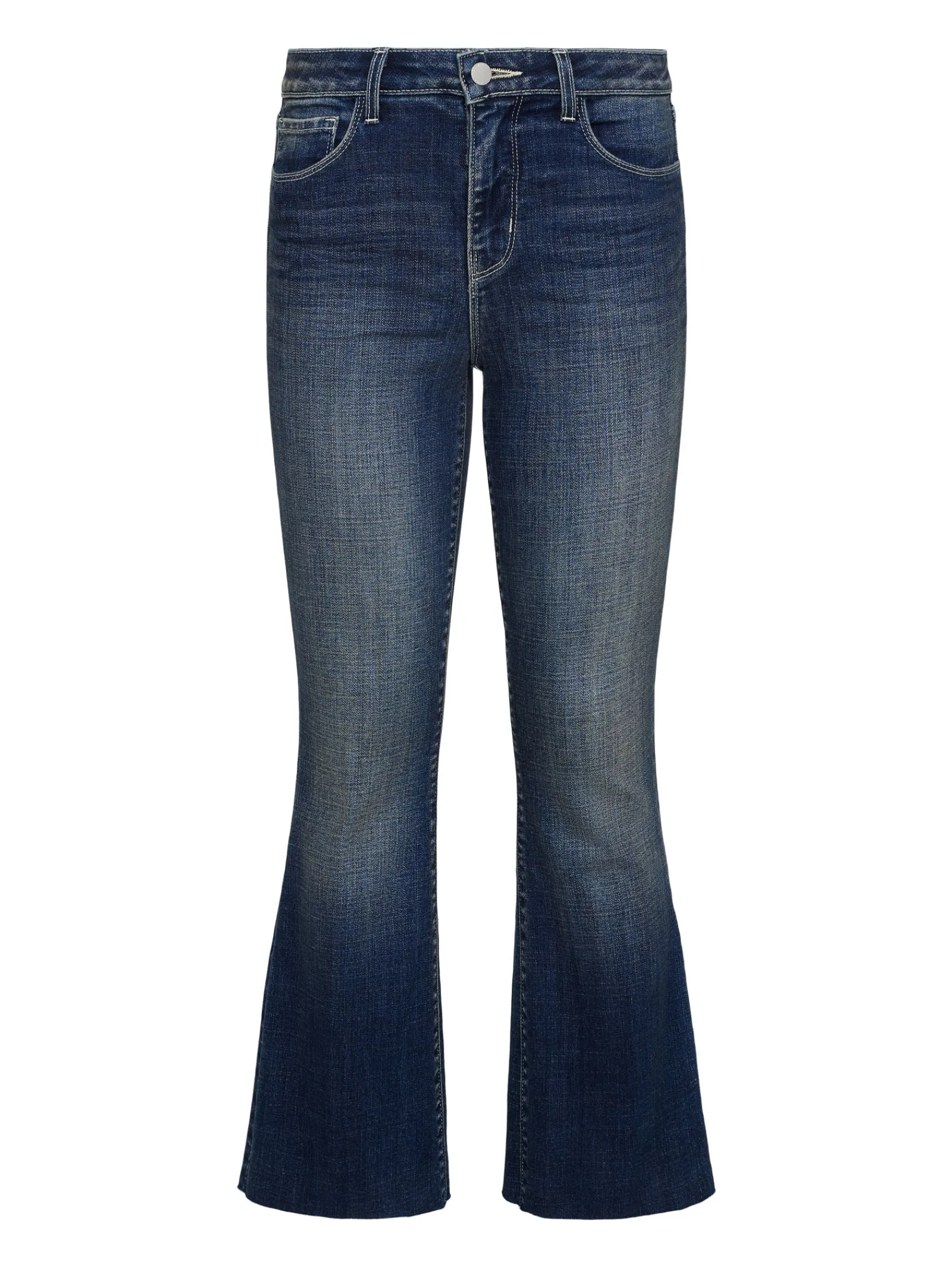 L'AGENCE Petite|Flare & Bootcut|Kendra Cropped Flare Jean Naples