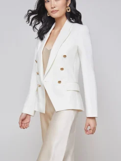 L'AGENCE Nouveau Whites|Sets|Kenzie Blazer Ivory