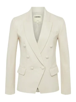 L'AGENCE Spring Collection|Leather|Kenzie Leather Blazer Champagne