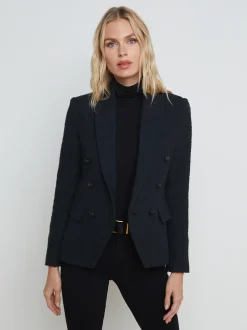 L'AGENCE All Things Black|Blazers & Jackets|Kenzie Tweed Blazer Black/Black