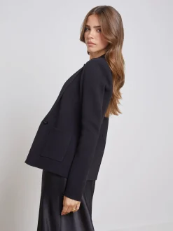 L'AGENCE All Things Black|Essentials|Lacey Knit Blazer Black