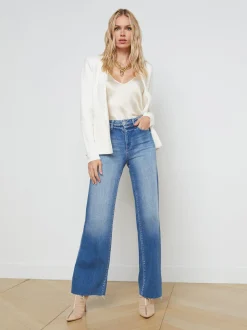L'AGENCE Nouveau Whites|Essentials|Lacey Knit Blazer Ivory