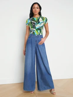 L'AGENCE Wide & Relaxed|Spring Collection|Lanae Super Wide-Leg Jean Delmar