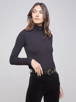 L'AGENCE All Things Black|Blouses & Tops|Lani Long Sleeve Top Black