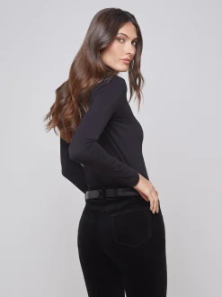 L'AGENCE All Things Black|Blouses & Tops|Lani Long Sleeve Top Black