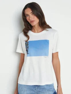 L'AGENCE Tees|Leilani Maui Moon Tee White