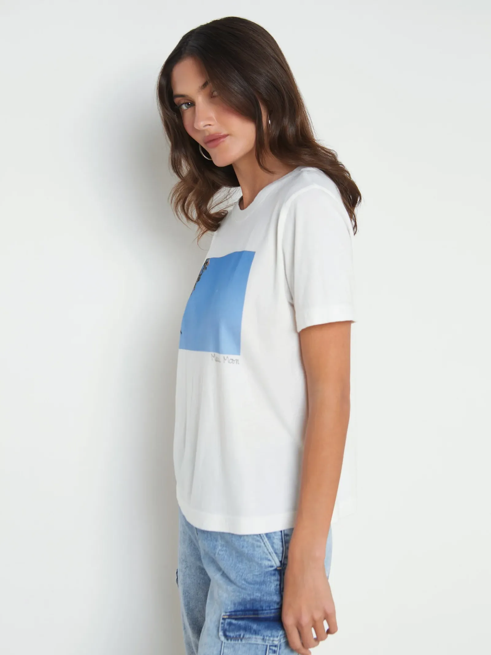 L'AGENCE Tees|Leilani Maui Moon Tee White