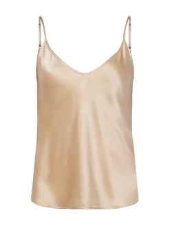 L'AGENCE Spring '24 Catalog|Spring Collection|Lexi Silk Camisole Toasted Almond