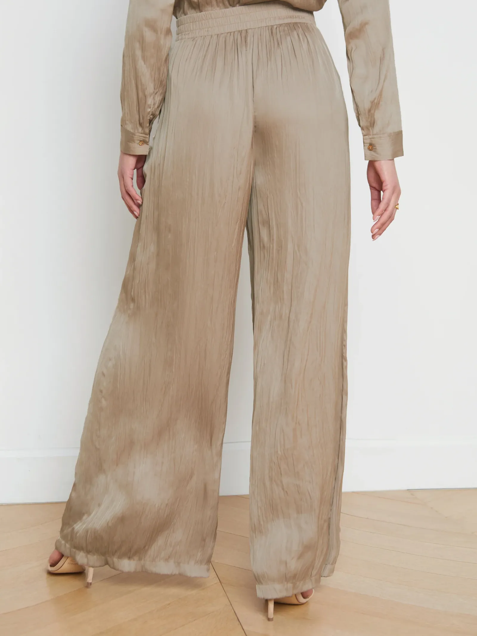 L'AGENCE Sets|Spring Collection|Lillian Wide-Leg Pant Cappuccino