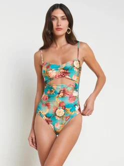 L'AGENCE Spring '24 Catalog|Spring Collection|Lily Cut-Out One-Piece Swimsuit Multi