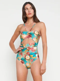 L'AGENCE Spring '24 Catalog|Spring Collection|Lily Cut-Out One-Piece Swimsuit Multi