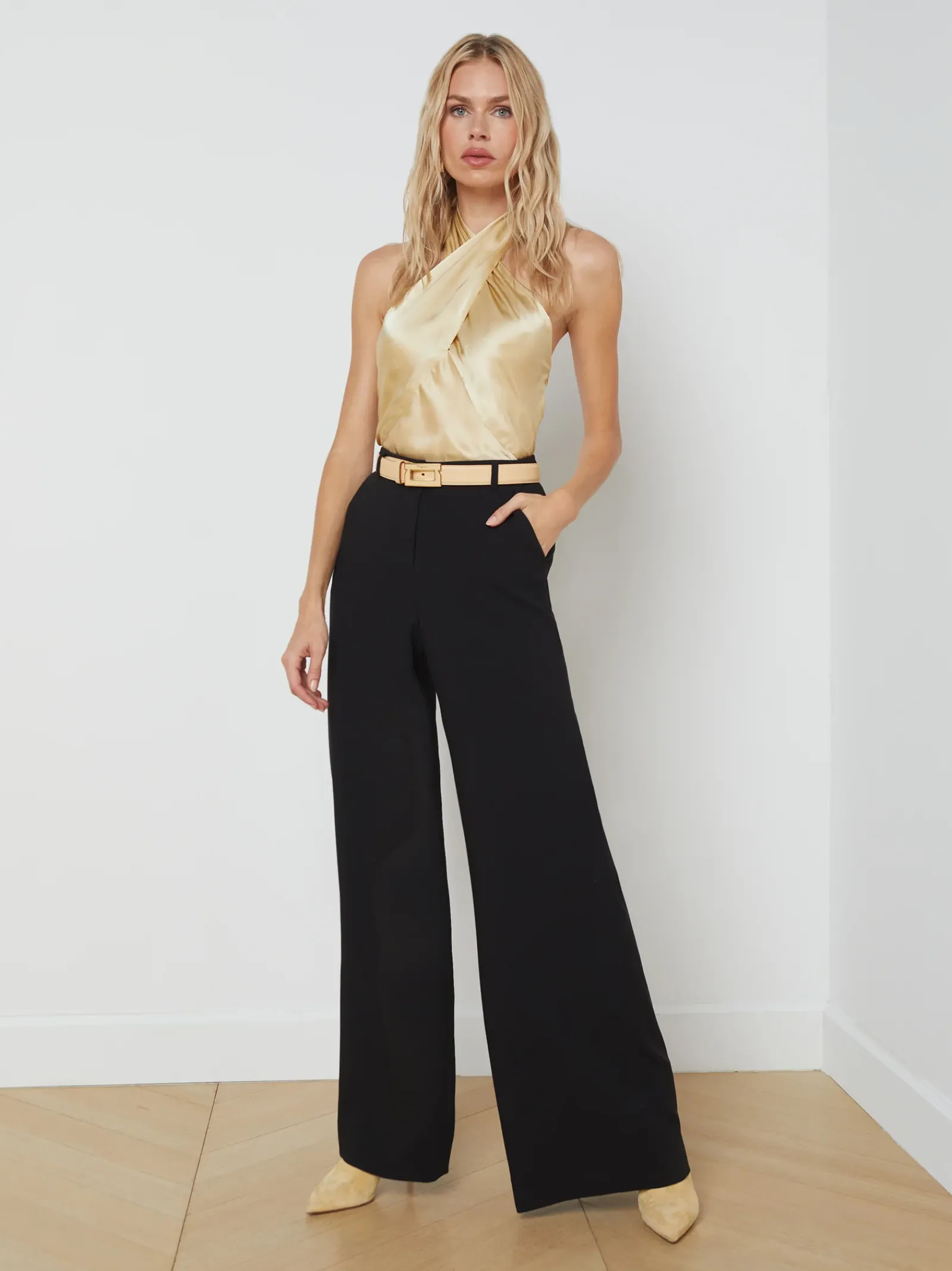 L'AGENCE All Things Black|Pants, Shorts & Skirts|Livvy Straight-Leg Trouser Black