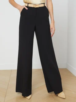 L'AGENCE All Things Black|Pants, Shorts & Skirts|Livvy Straight-Leg Trouser Black